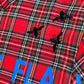 "Accepted My Flaws" Plaid Zip Up