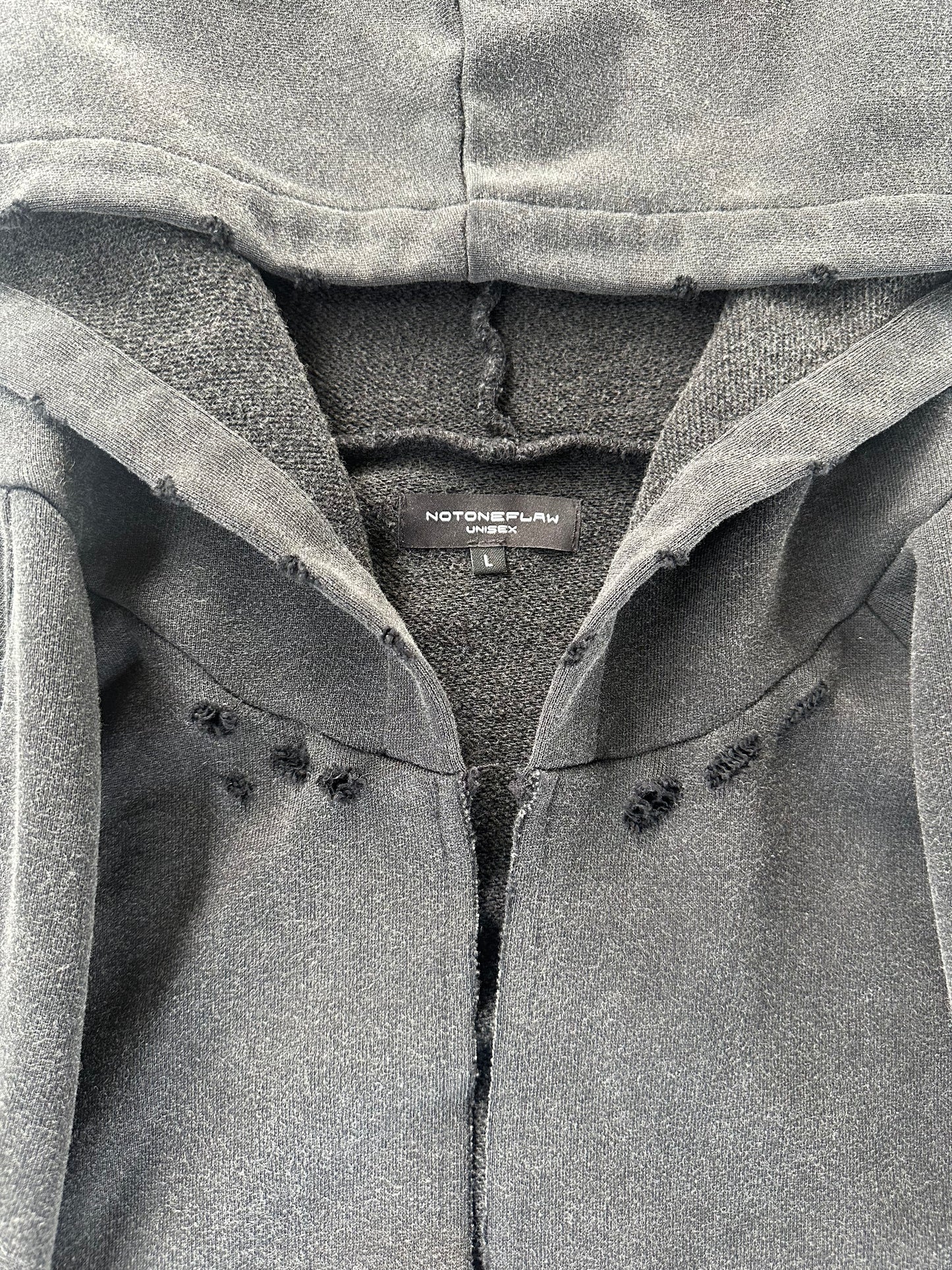 Studded Zipper-Less Hoodie