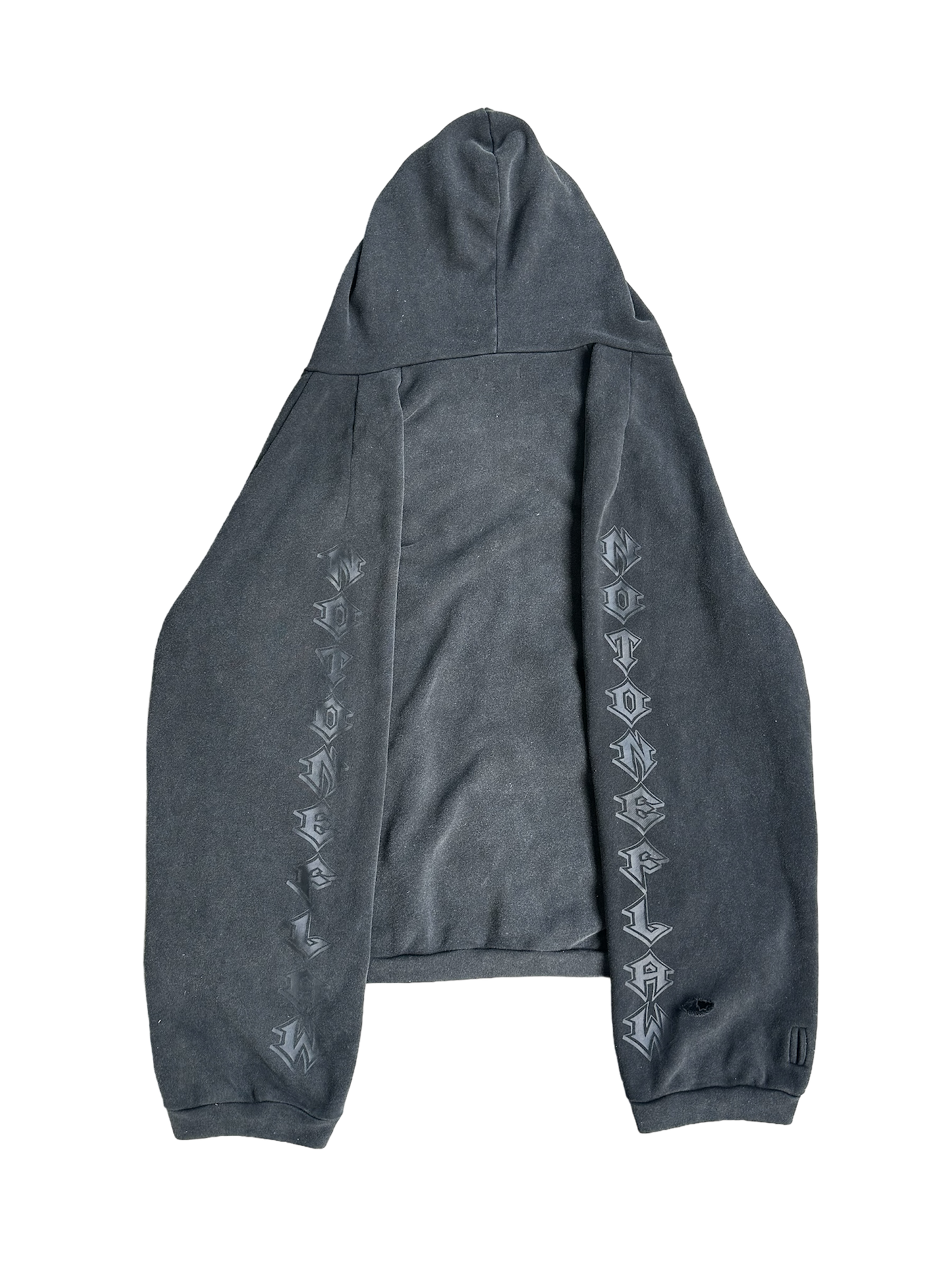 Studded Zipper-Less Hoodie